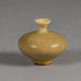 Berndt Friberg for Gustavsberg, Sweden, miniature vase with yellow haresfur glaze H1237