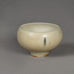 Berndt Friberg for Gustavsberg, Sweden, miniature bowl with white haresfur glaze H1663