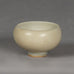 Berndt Friberg for Gustavsberg, Sweden, miniature bowl with white haresfur glaze H1663