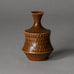 Stig Lindberg for Gustavsberg, unique stoneware vase with brown matte glaze E7106
