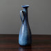 Gunnar Nylund for Rorstrand, ceramic handled vase with blue glaze G9297
