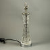 Carl Fagerlund for Orrefors, Sweden, clear glass table lamp B3761