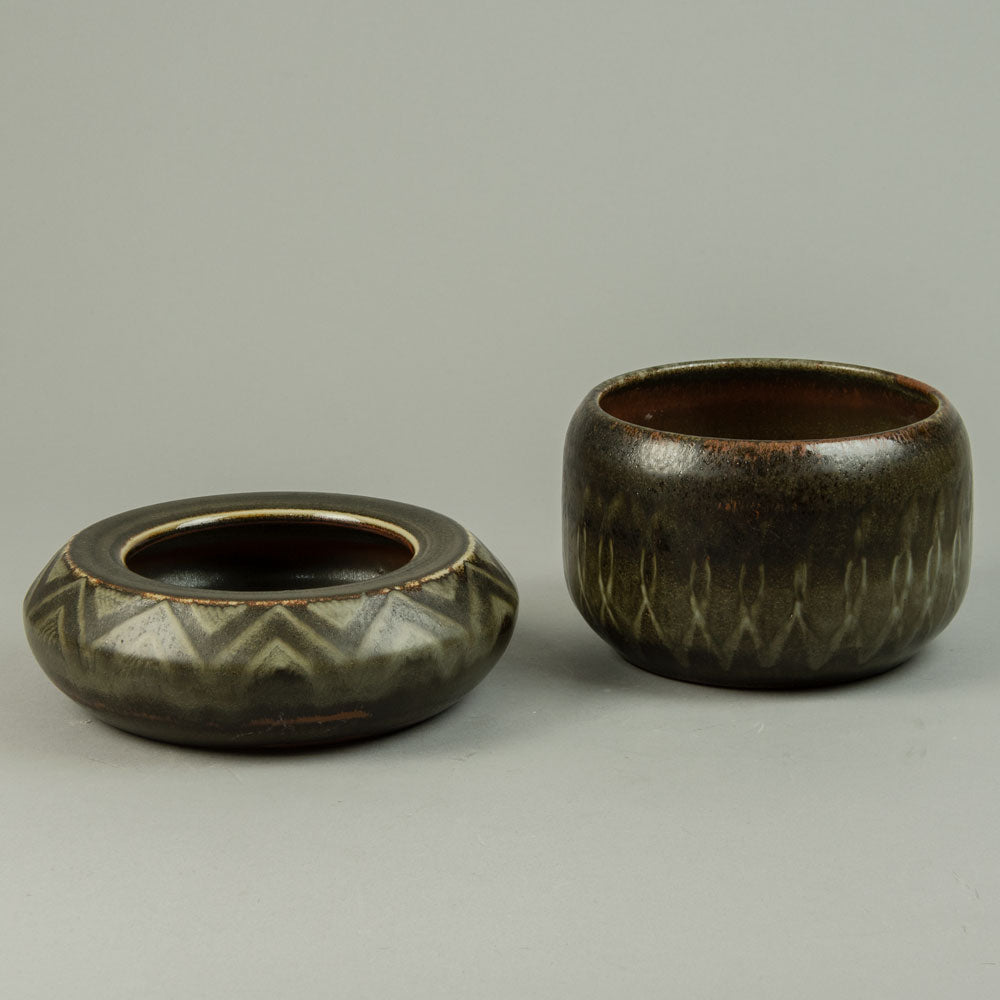 Two bowls by Carl Harry Stålhane for Rörstrand, Sweden