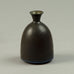 Berndt Friberg for Gustavsberg cabinet vase with charcoal and blue haresfur glaze G9158