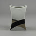 Jan van der Vaart for Rosenthal, Germany  Porcelain vase with glossy white, black and silver glaze