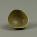 Berndt Friberg for Gustavsberg bowl with yellow-gray haresfur glaze F8277