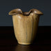 Arne Bang, Denmark , stoneware vase with matte brown, yellow ochre and green glaze G9062