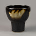 Dorothea Chabert, Germany, unique stoneware vase with dark brown glaze S1002