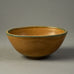 Gunnar Nylund for Rorstrand, stoneware bowl with yellow ochre matte glaze A1226