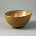 Gunnar Nylund for Rorstrand, stoneware bowl with yellow ochre matte glaze A1226