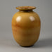 Gunnar Nylund for Rörstrand, Sweden, stoneware vase with yellow ochre glaze G9425