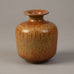 Gunnar Nylund for Rorstrand, stoneware vase with reddish brown glaze G9403
