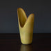 Gunnar Nylund for Rorstrand, asymmetrical vase with yellow glaze H1098