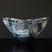 Judith de Vries, the Netherlands, nerikomi style bowl in black and white porcelain H1059