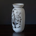 Stig Lindberg for Gustavsberg, "Grazia" stoneware vase with applied silver decoration H1133