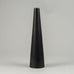 Carl Harry Stålhane for Rörstrand,  conical  vase with matte black haresfur glaze H1238