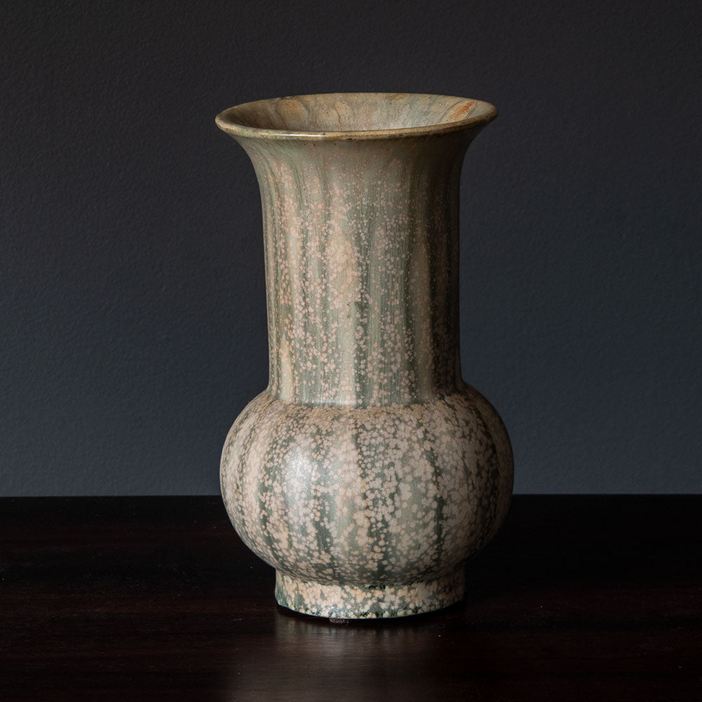 Patrick Nordstrom and Carl Halier for Royal Copenhagen, vase with pale blue glaze N2666