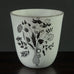 Stig Lindberg for Gustavsberg, "Grazia" stoneware vase with applied silver decoration G9516