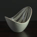 Stig Lindberg for Gustavsberg, Faience bowl with gray and white glaze G9513