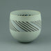 Antje and Rainer Doss, stoneware vase with line pattern to body