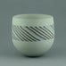 Antje and Rainer Doss, stoneware vase with line pattern to body