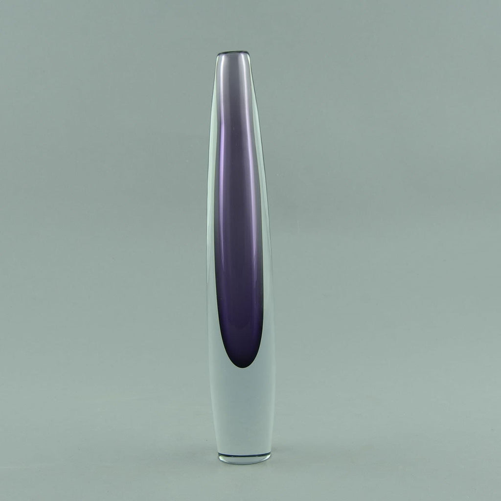 Asta Stromberg for Strombergshyttan Sommerso "Sputnik" vase in purple N9236 - Freeforms
