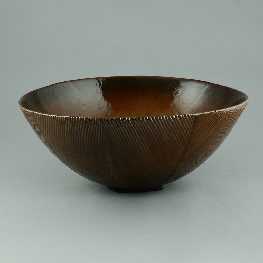 Axel Salto for Royal Copenhagen, very large stoneware bowl C5079 - Freeforms
