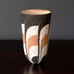 Beate Andersen, vase with black, white and brown patterned matte glaze G9373 - Freeforms
