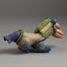 Beate Kuhn, Germany, unique monster figure with mulitcolored glaze E7423 - Freeforms
