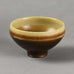 Berndt Friberg for Gustavsberg bowl with brown haresfur glaze E7113 - Freeforms