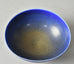 Berndt Friberg for Gustavsberg bowl with cobalt blue haresfur glaze F8205 - Freeforms