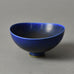 Berndt Friberg for Gustavsberg bowl with cobalt blue haresfur glaze F8205 - Freeforms