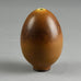 Berndt Friberg for Gustavsberg, egg-shaped vase with brown haresfur glaze E7331 - Freeforms
