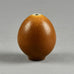 Berndt Friberg for Gustavsberg egg shaped vase with brown haresfur glaze F8255 - Freeforms