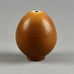 Berndt Friberg for Gustavsberg egg shaped vase with brown haresfur glaze F8255 - Freeforms