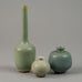 Berndt Friberg for Gustavsberg long-necked cabinet vase with pale gray-green glaze F8264 - Freeforms