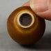 Berndt Friberg for Gustavsberg miniature egg shaped vase with brown haresfur glaze F8215 - Freeforms