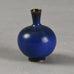 Berndt Friberg for Gustavsberg miniature vase with blue glaze E7386 - Freeforms