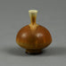Berndt Friberg for Gustavsberg, miniature vase with brown haresfur glaze F8152 - Freeforms
