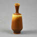 Berndt Friberg for Gustavsberg miniature vase with brown haresfur glaze F8154 - Freeforms