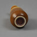 Berndt Friberg for Gustavsberg miniature vase with brown haresfur glaze F8154 - Freeforms