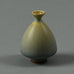 Berndt Friberg for Gustavsberg miniature vase with gray glaze F8156 - Freeforms