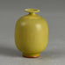 Berndt Friberg for Gustavsberg small vase with yellow haresfur glaze F8131 - Freeforms
