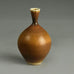 Berndt Friberg for Gustavsberg vase with brown haresfur glaze E7036 - Freeforms