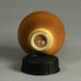 Berndt Friberg for Gustavsberg vase with brown haresfur glaze E7036 - Freeforms