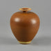 Berndt Friberg for Gustavsberg vase with brown haresfur glaze F8210 - Freeforms