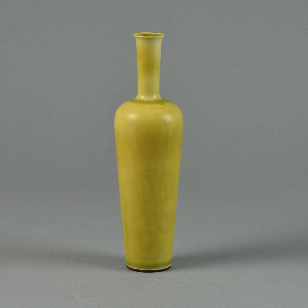 Berndt Friberg for Gustavsberg vase with yellow haresfur glaze G9097 - Freeforms