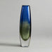 Blue glass "Kraka" vase by Sven Palmquist for Orrefors N5502 - Freeforms