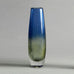 Blue glass "Kraka" vase by Sven Palmquist for Orrefors N7317a - Freeforms