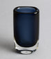 Blue glass vase by Sven Palmquist for Orrefors N7898 - Freeforms